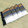 Mul cotton saree with black Kanchi border