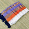 Mul cotton saree with Gap kanchi border