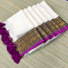 Mul cotton saree with Kanchi border