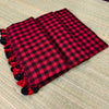 Premium mul cotton small check saree