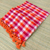 Mul cotton check saree