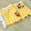 Mul check saree with digital print