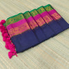 Mul cotton saree with kanchi gap border