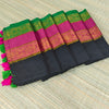 Mul cotton saree with kanchi gap border