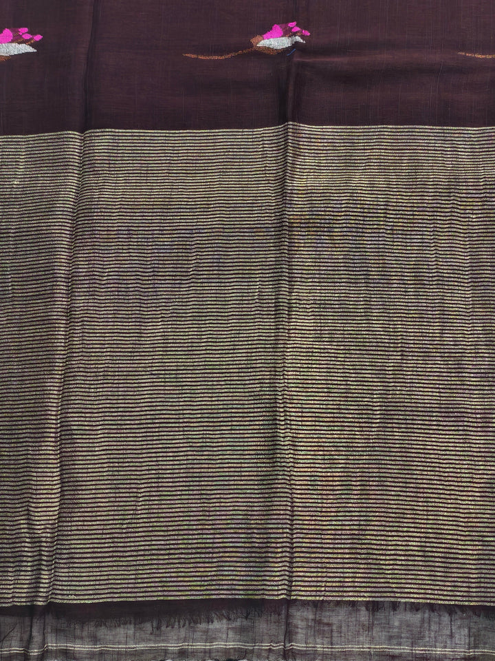 Linen by Linen jamdani saree