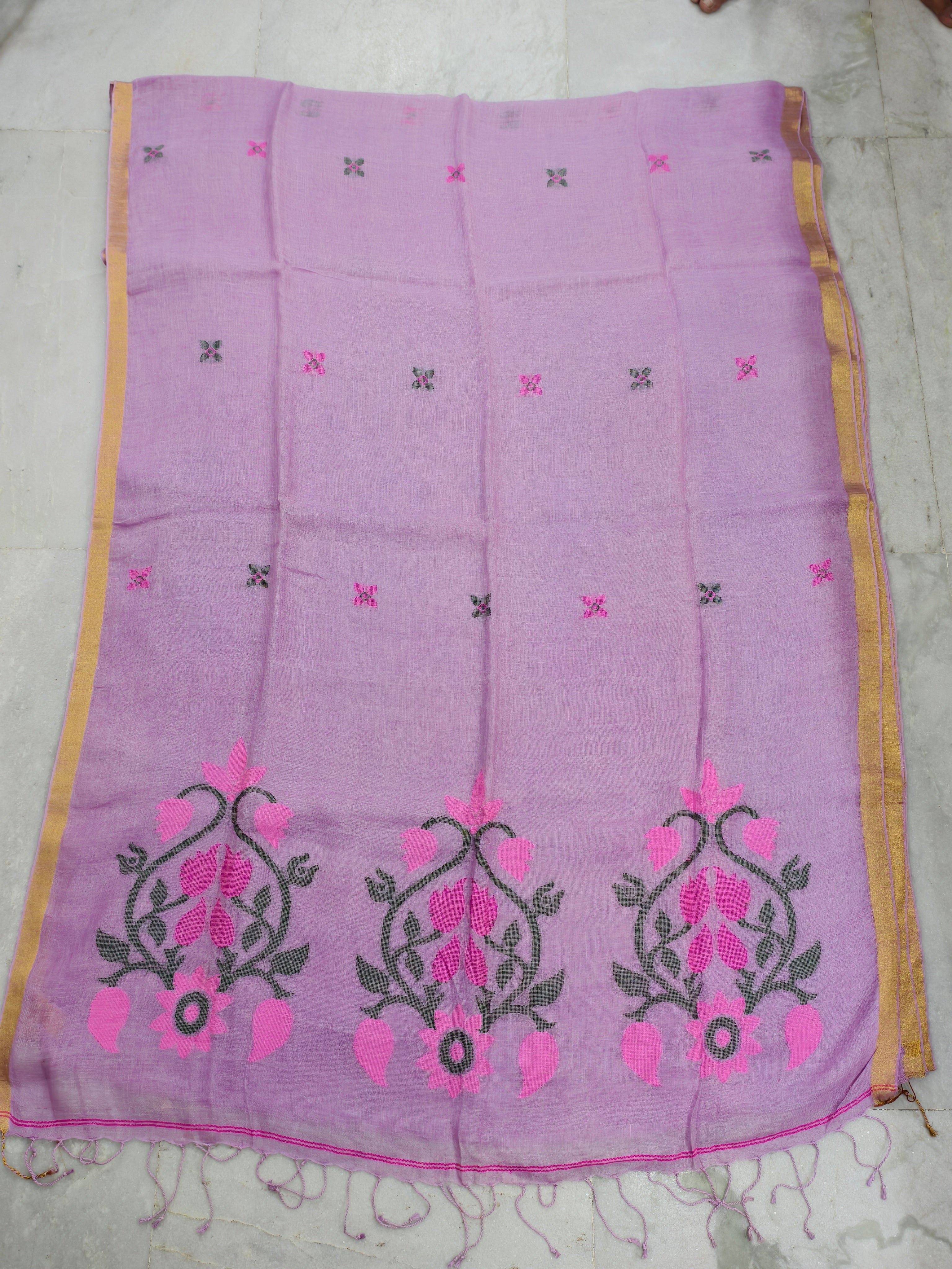 Jayshree lenin by Jayshree lenin jamdani saree