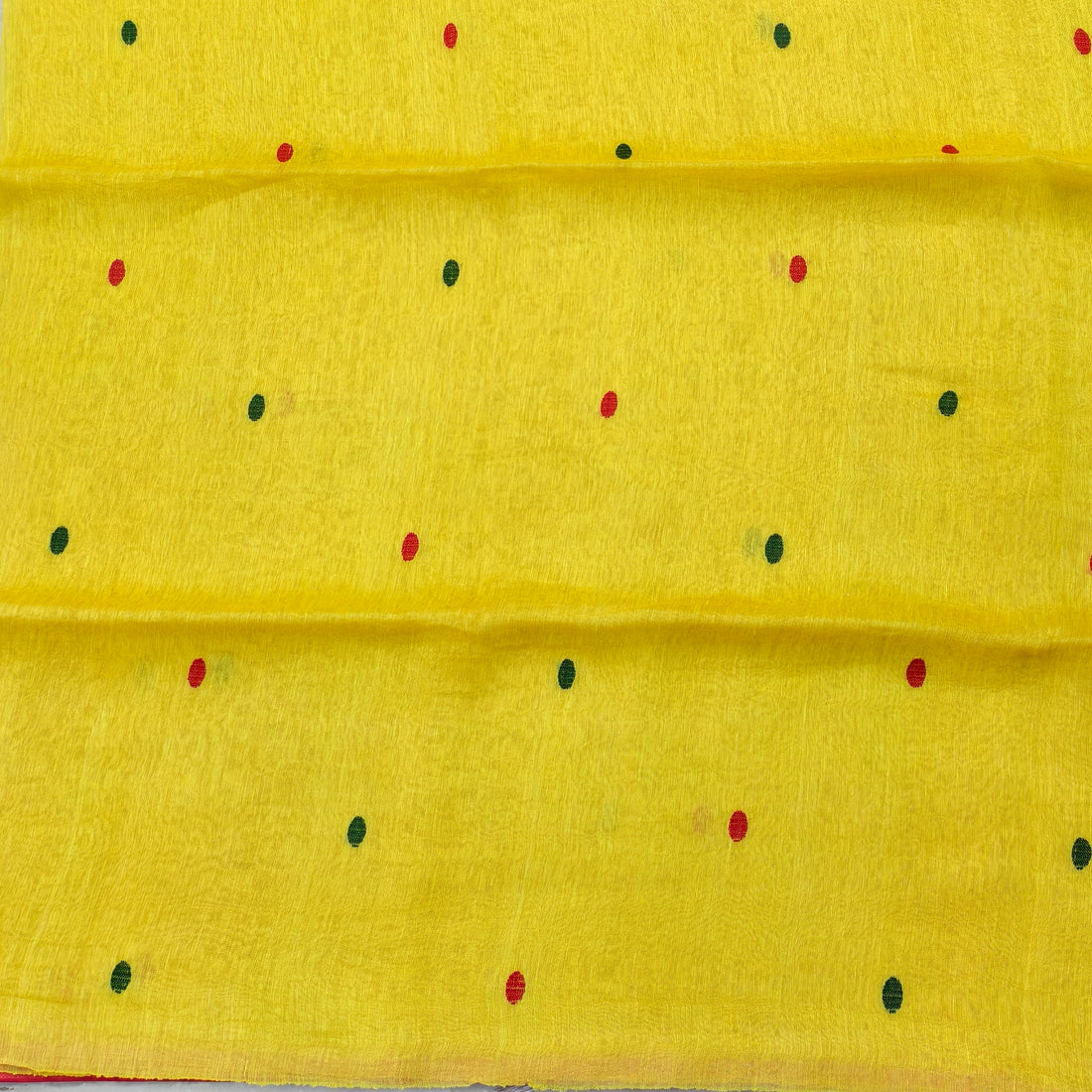 Lenin silk jamdani saree with pythani pallu