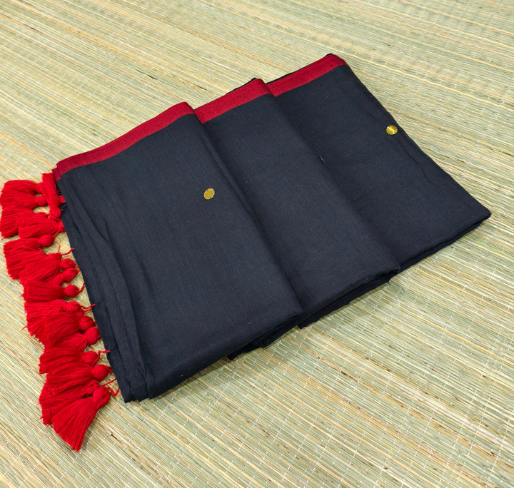 Mul cotton saree with Ginni work