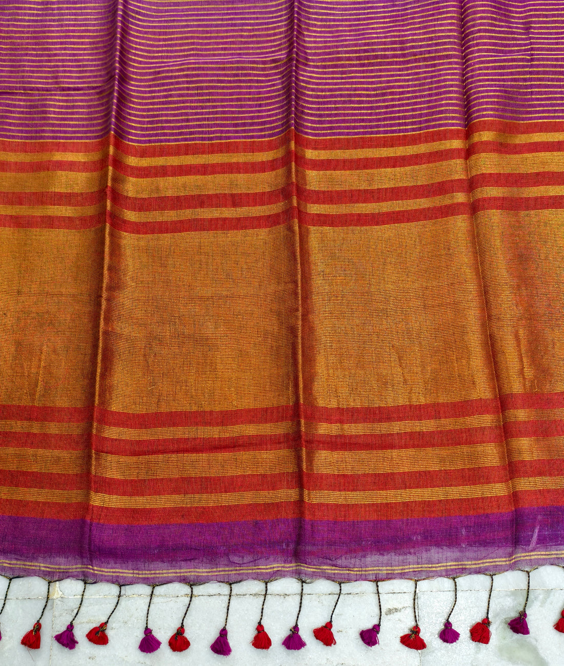 Lenin by Lenin zari stripes saree