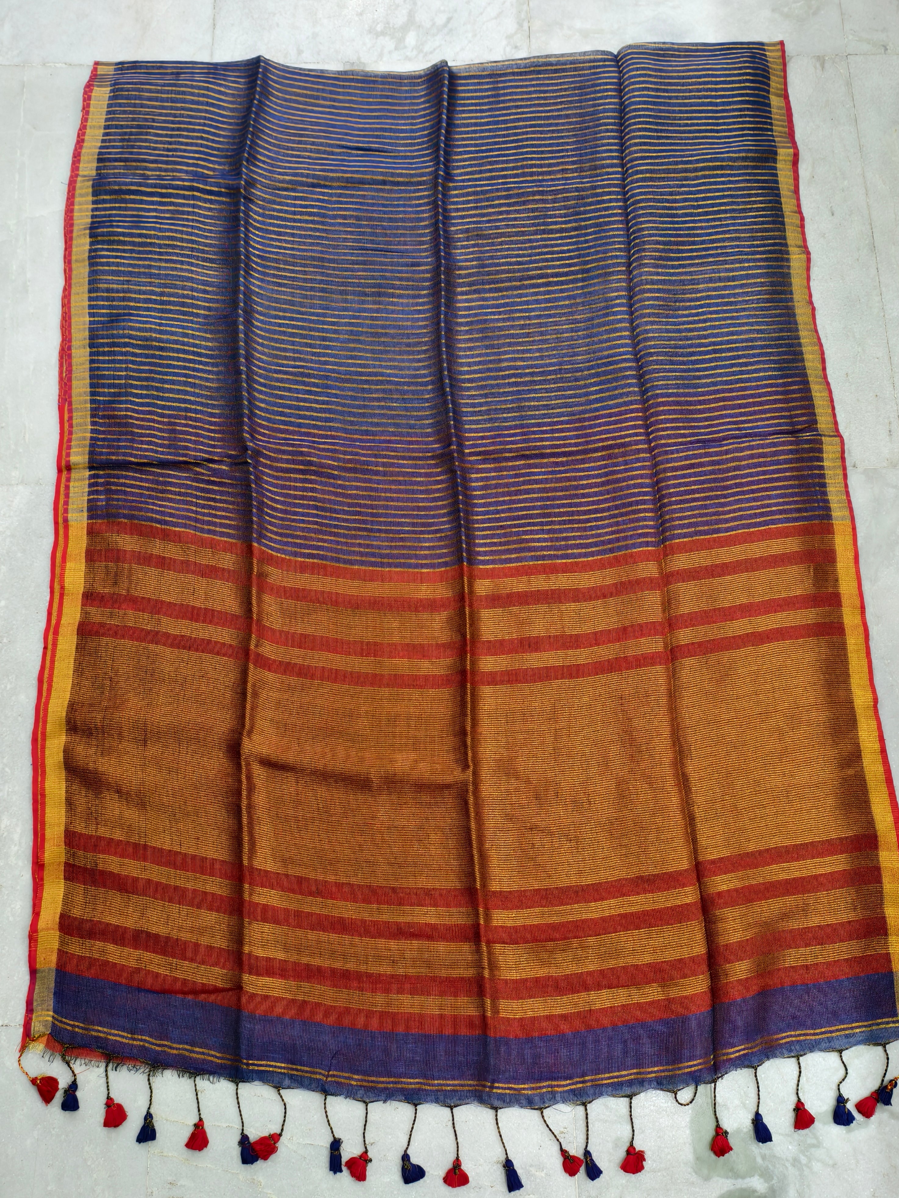 Lenin by Lenin zari stripes saree