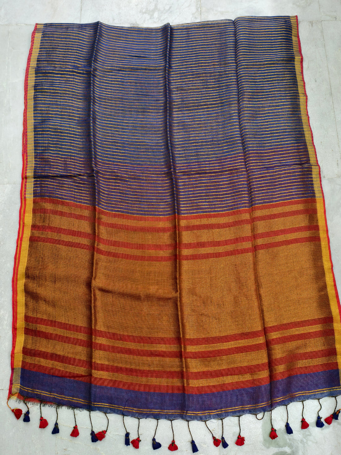 Lenin by Lenin zari stripes saree
