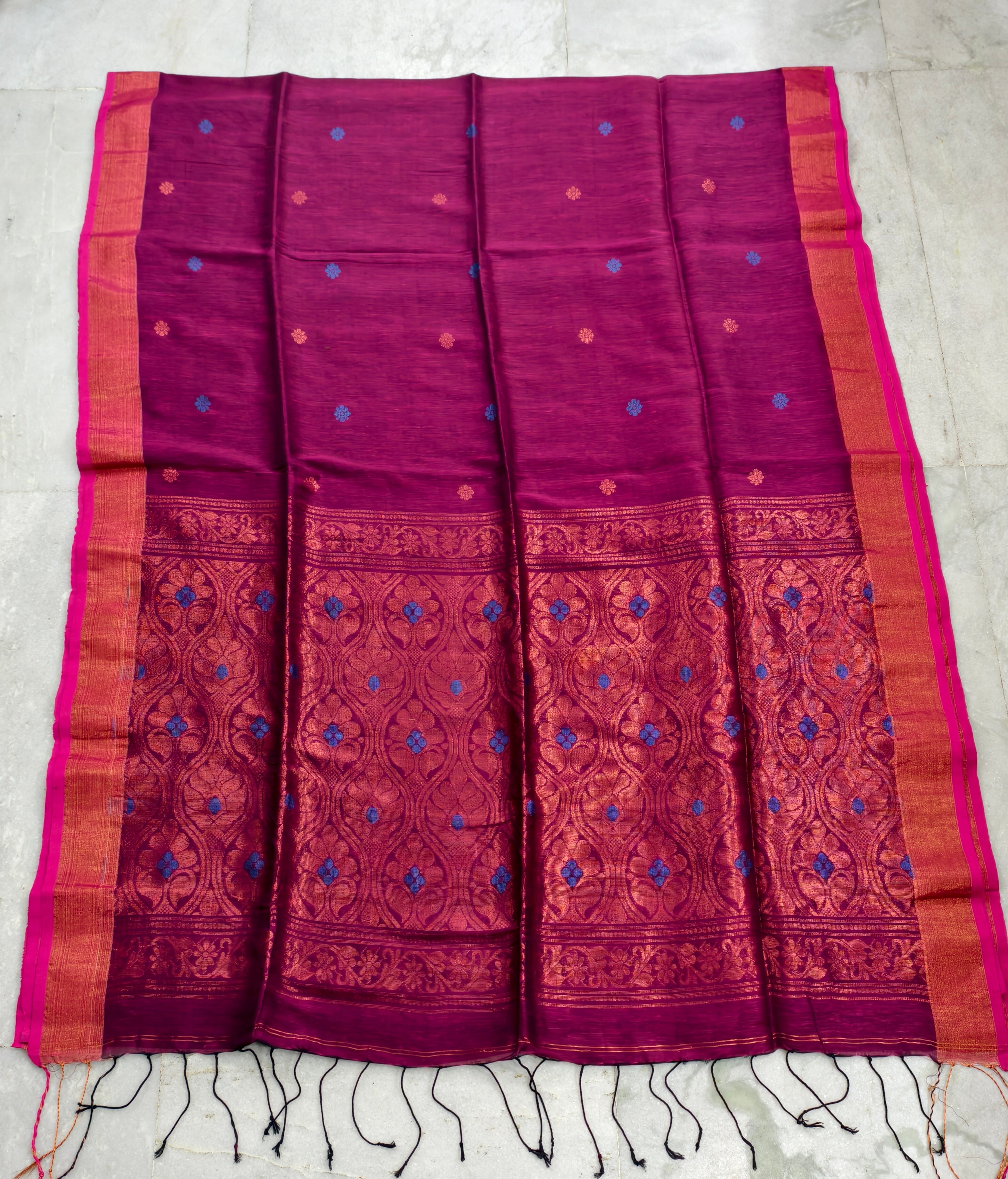 Lenin by Lenin jaquard embroidery saree