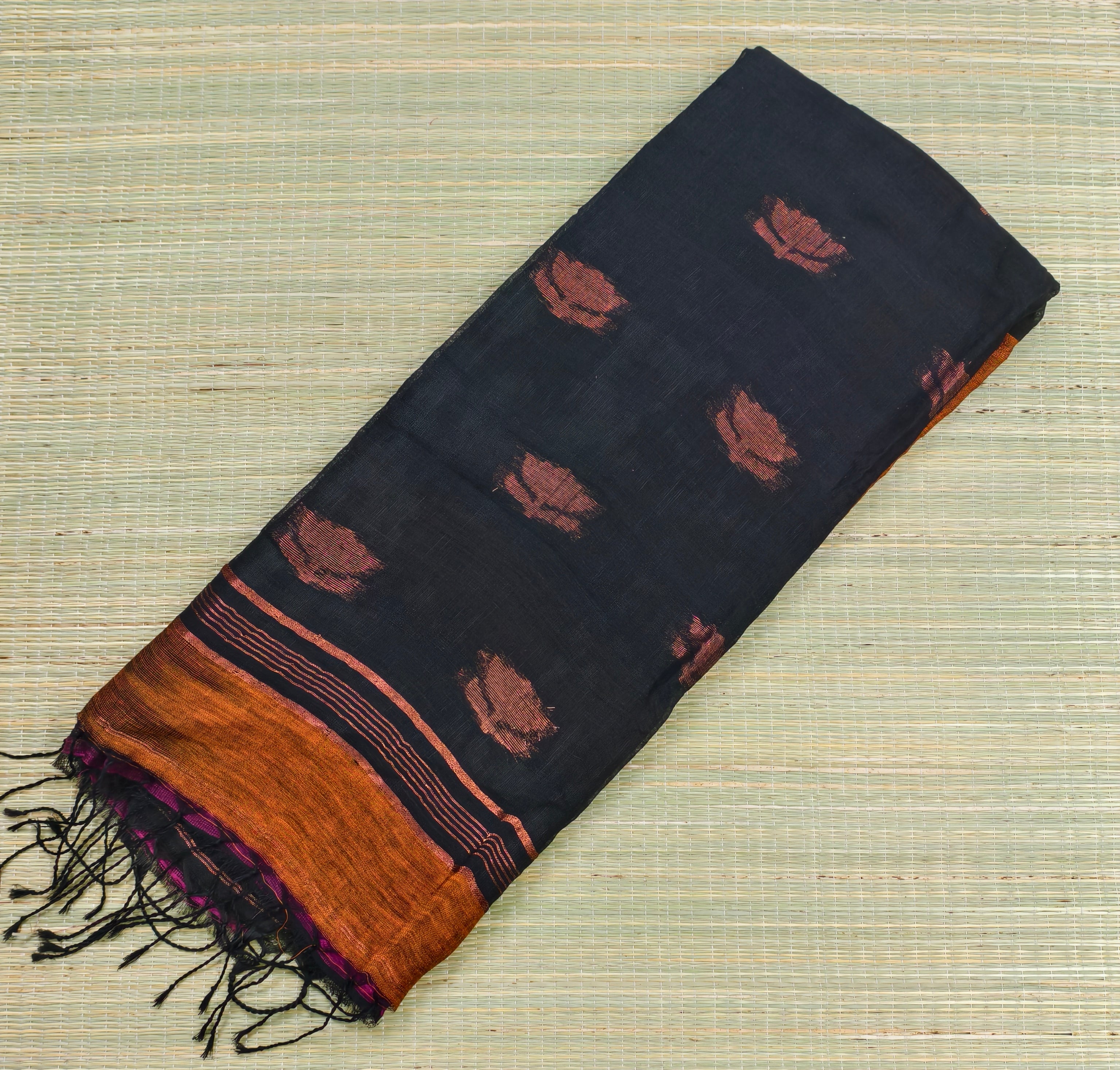 Lenin by Lenin jaquard embroidery saree