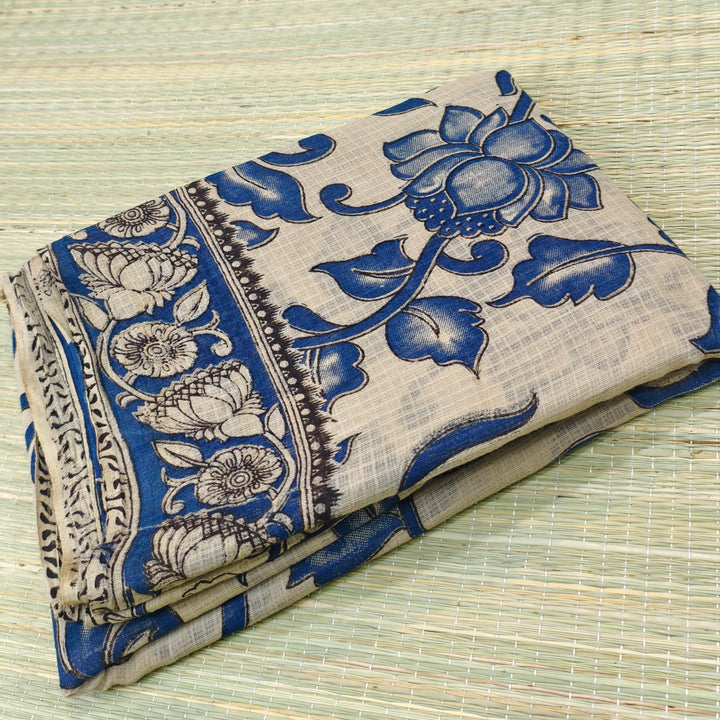 Kota cotton kalamkari saree