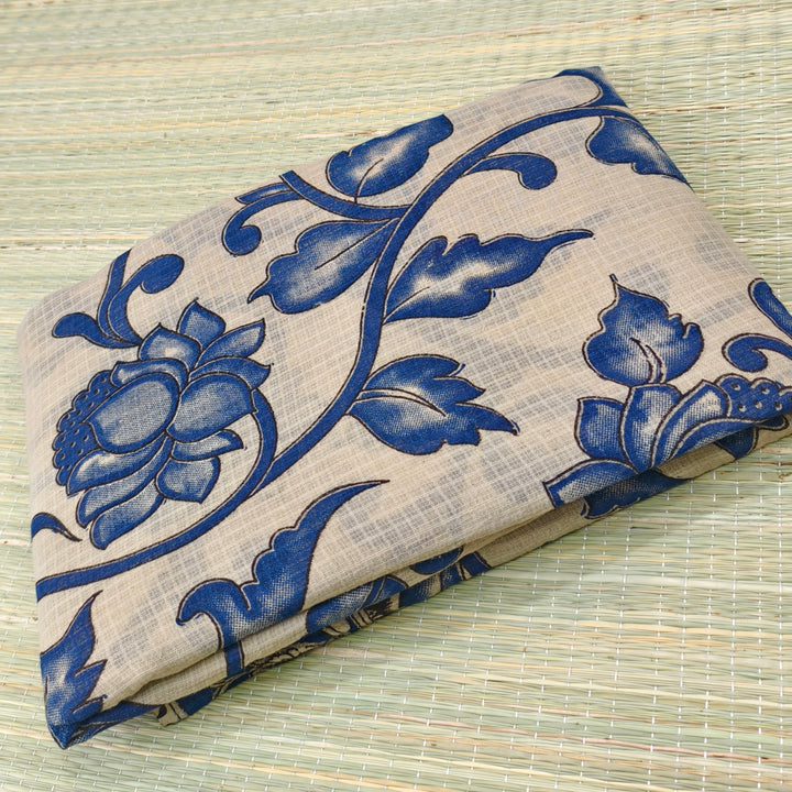 Kota cotton kalamkari saree