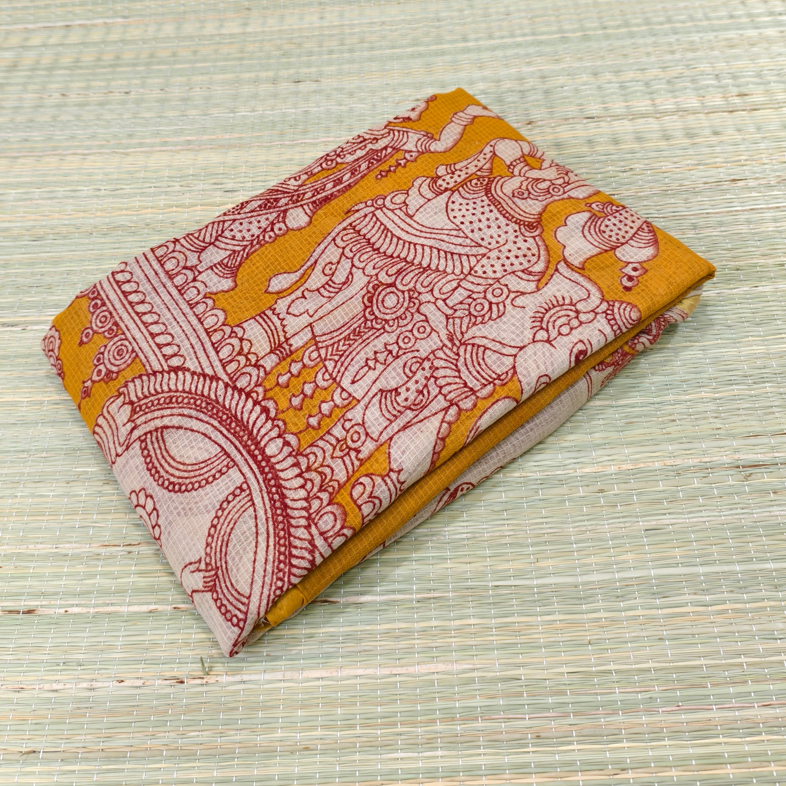 Kota cotton kalamkari saree