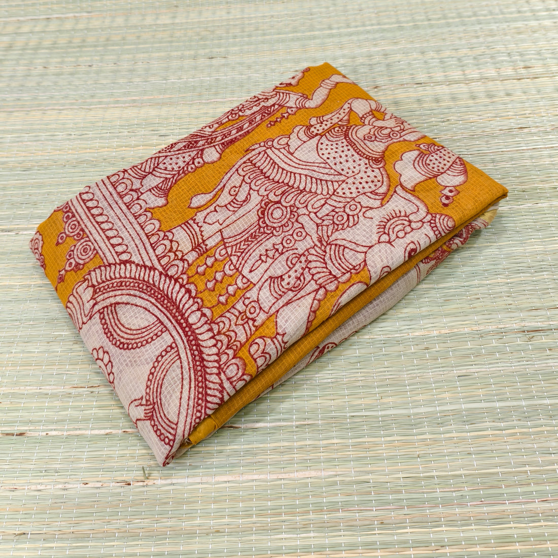 Kota cotton kalamkari saree