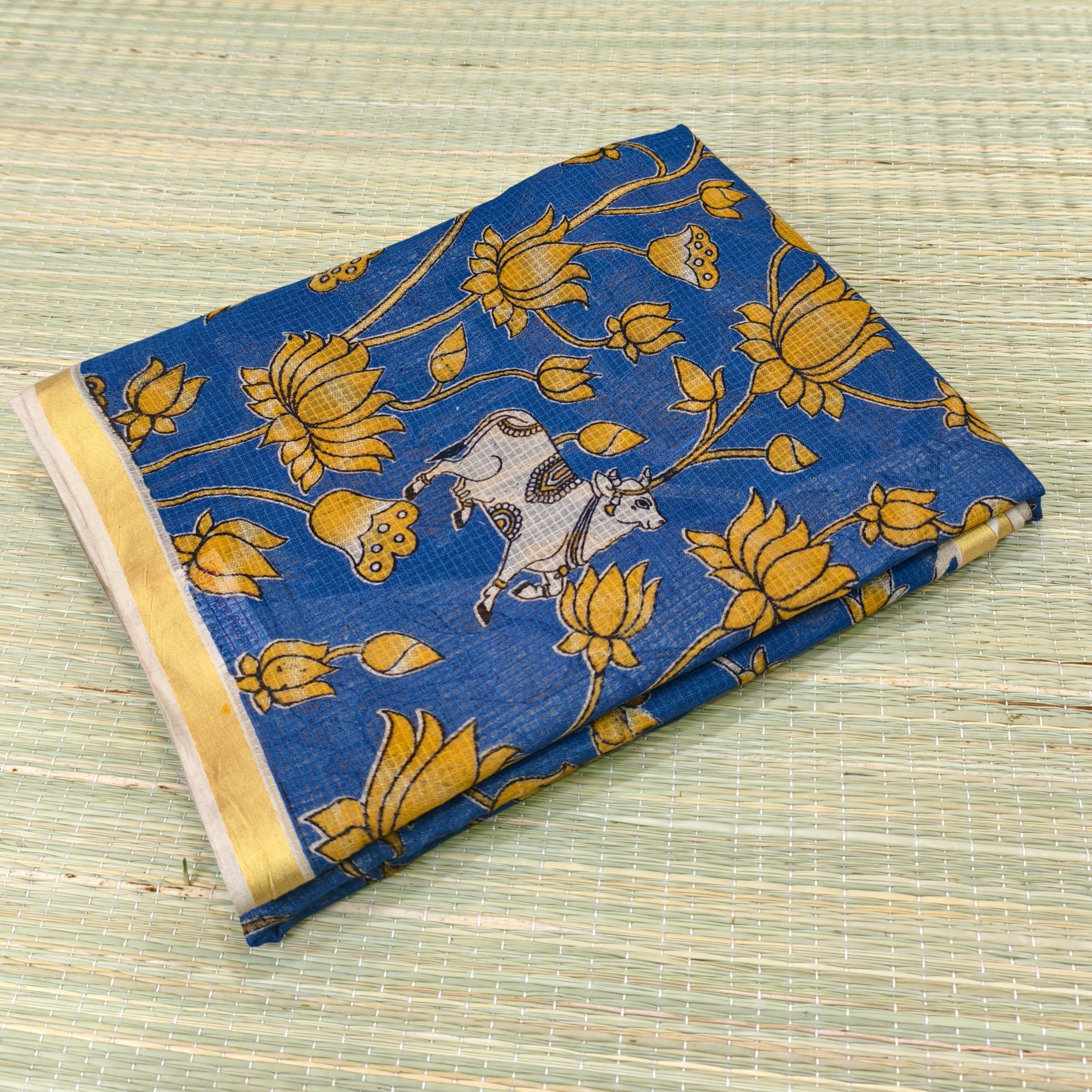 Kota cotton kalamkari saree