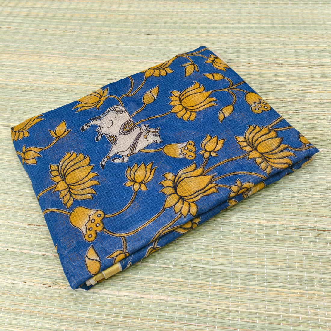 Kota cotton kalamkari saree