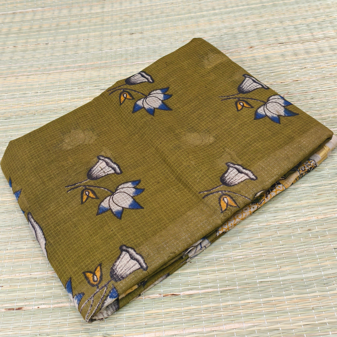 Kota cotton kalamkari saree