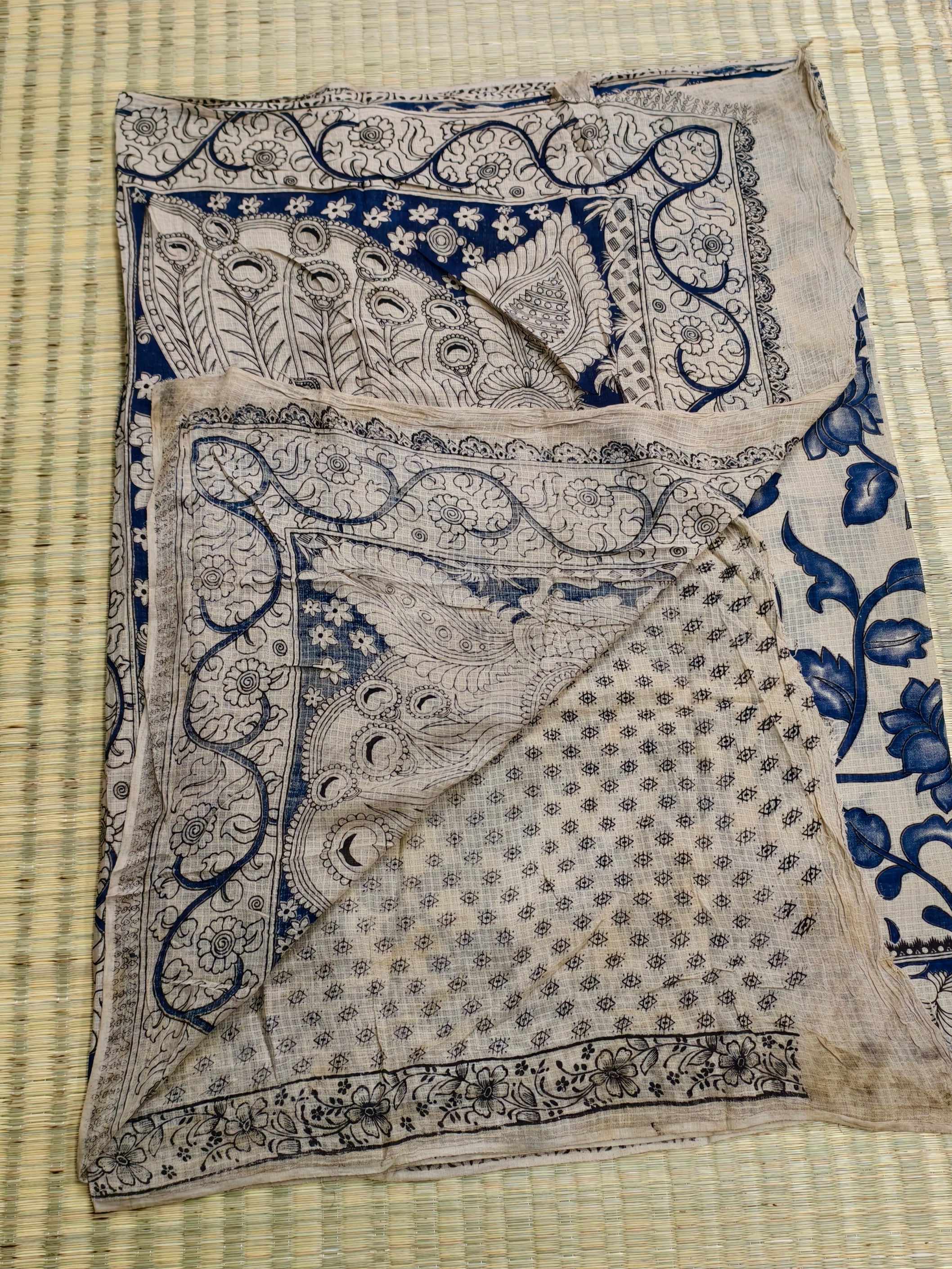 Kota cotton kalamkari saree