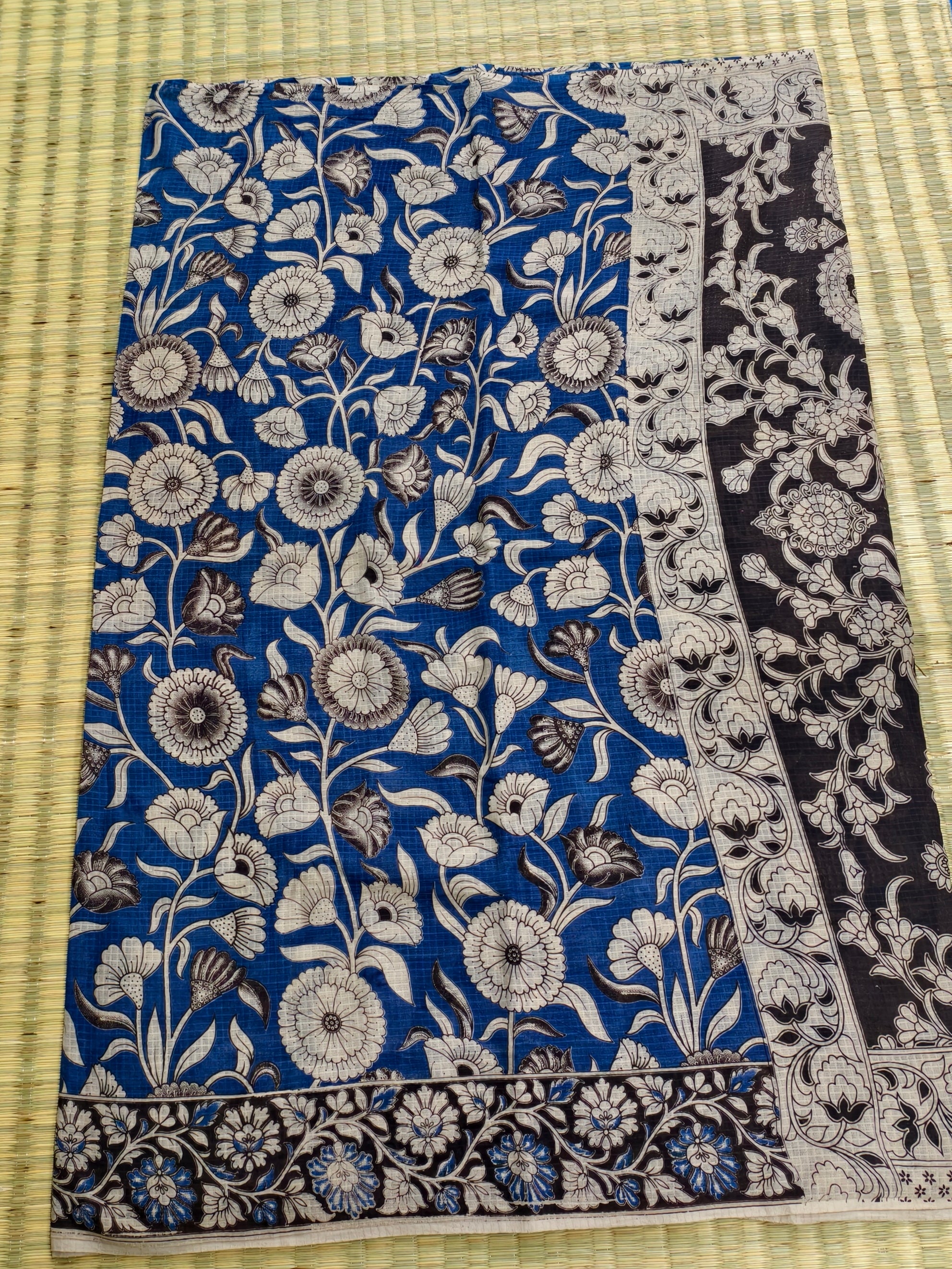 Kota cotton kalamkari saree