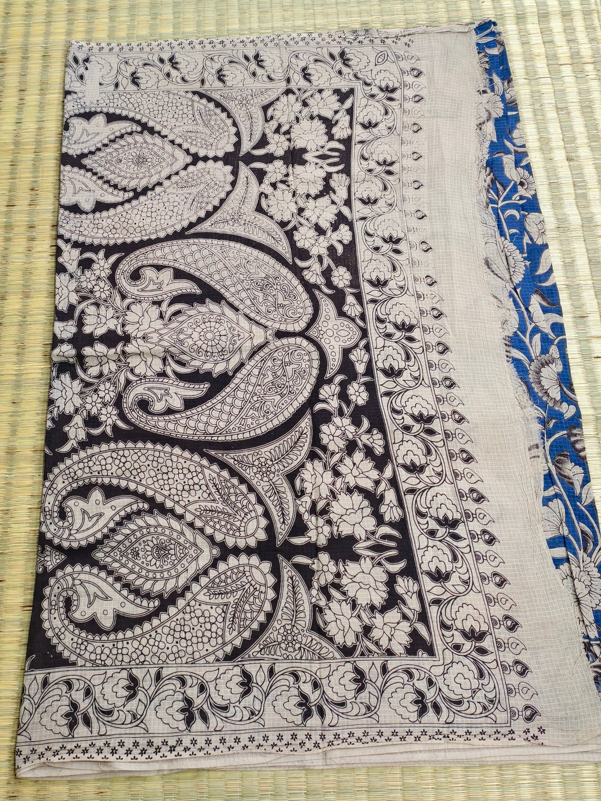 Kota cotton kalamkari saree