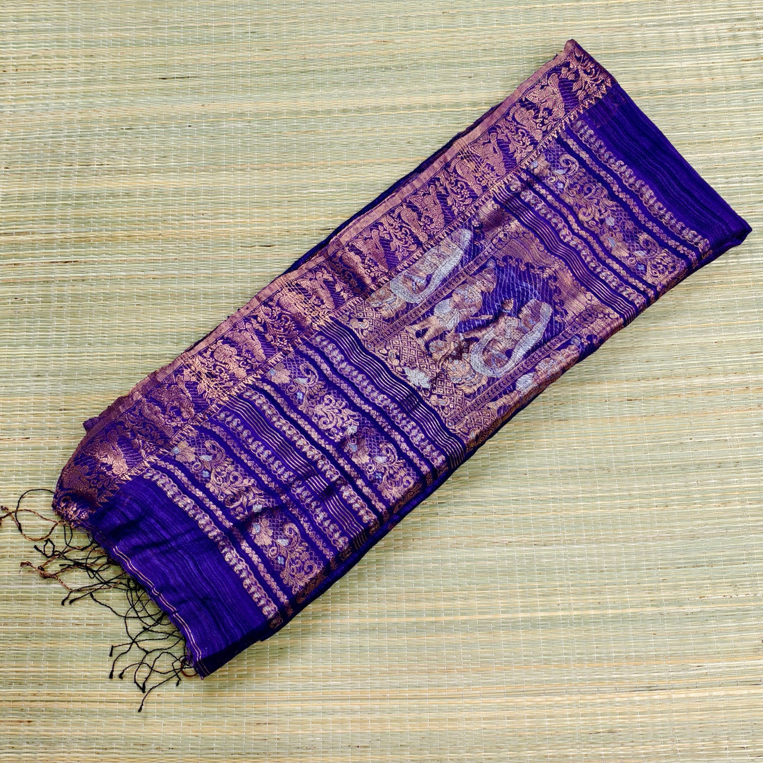 Pure matka silk banarasi baluchari saree