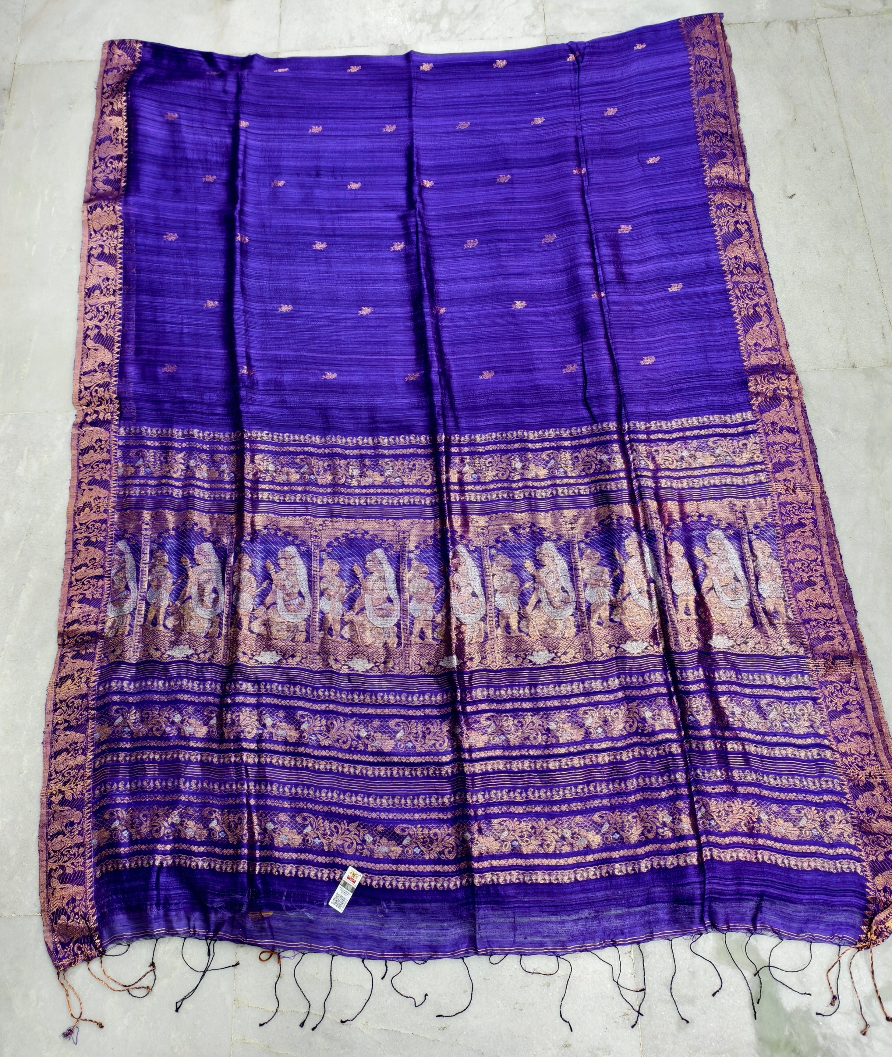 Pure matka silk banarasi baluchari saree