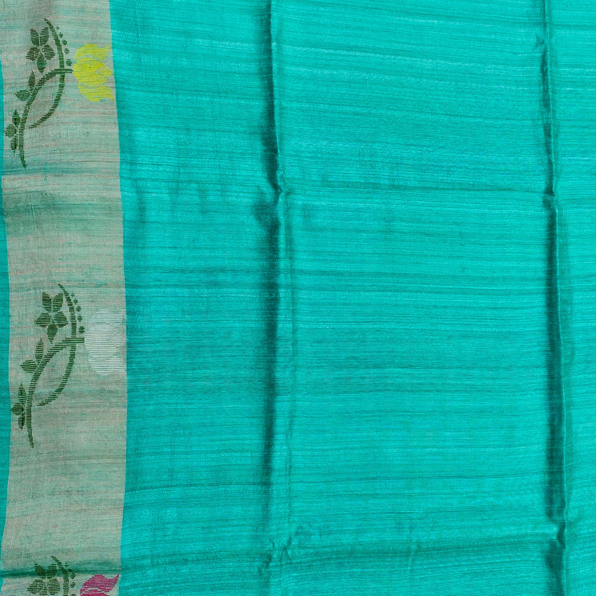 Pure Matka silk saree with jamdani weaving