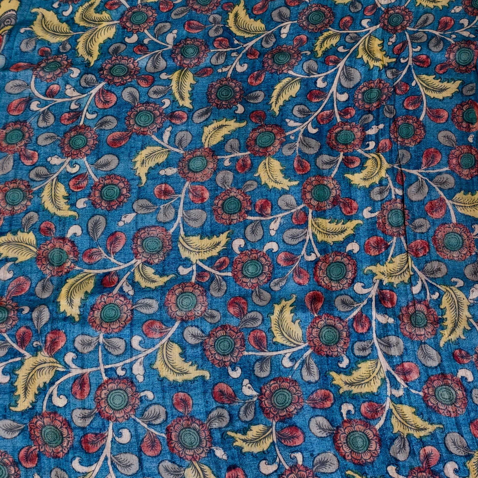 Pen kalamkari pure tussar silk saree