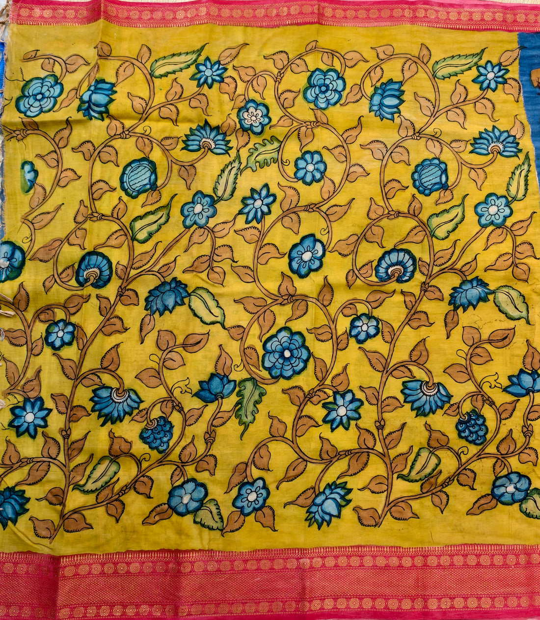 Pen kalamkari banglore silk saree