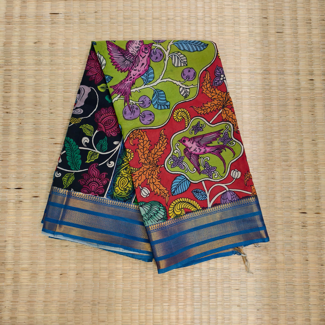 Pen kalamkari banglore silk saree