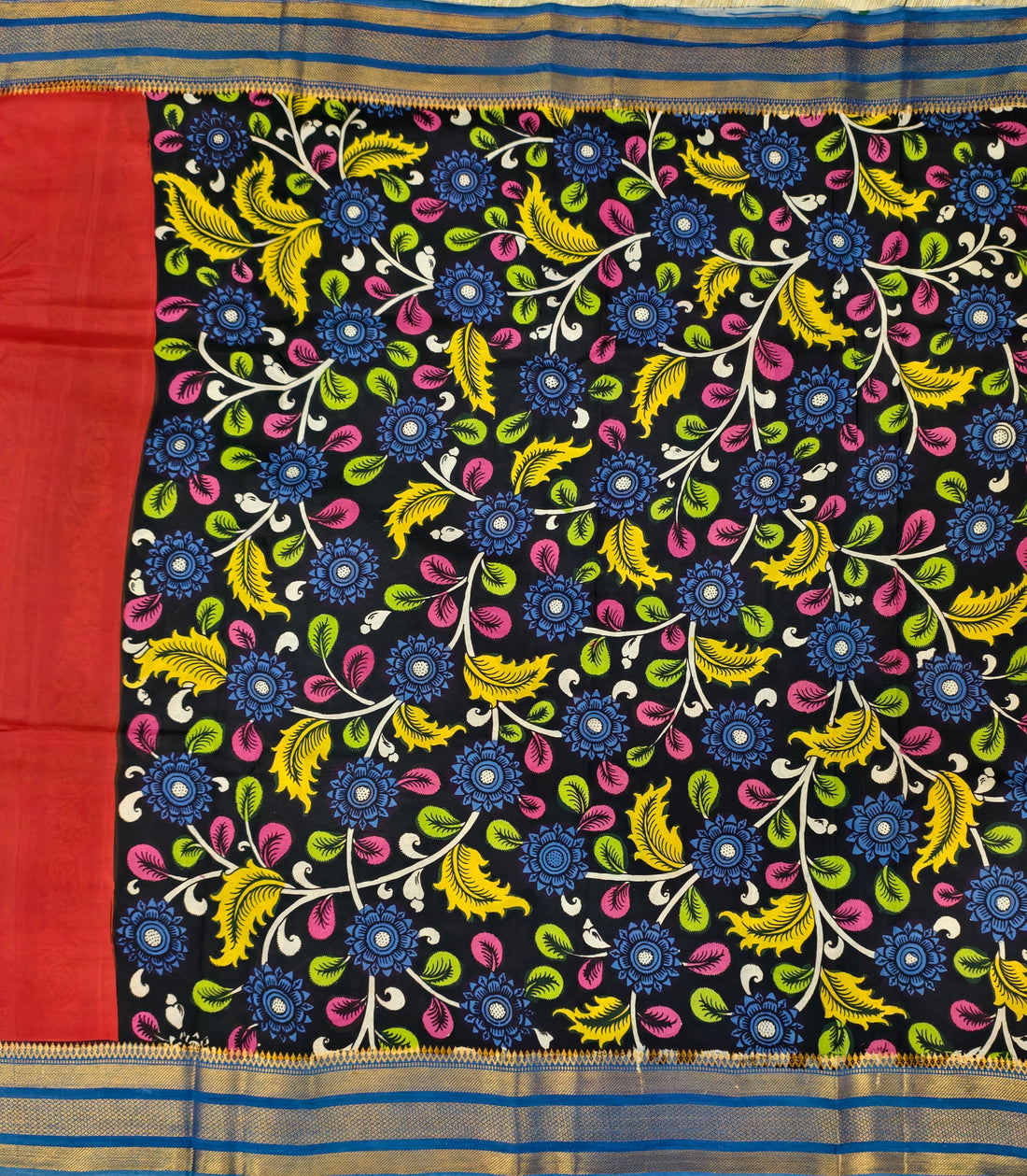 Pen kalamkari banglore silk saree