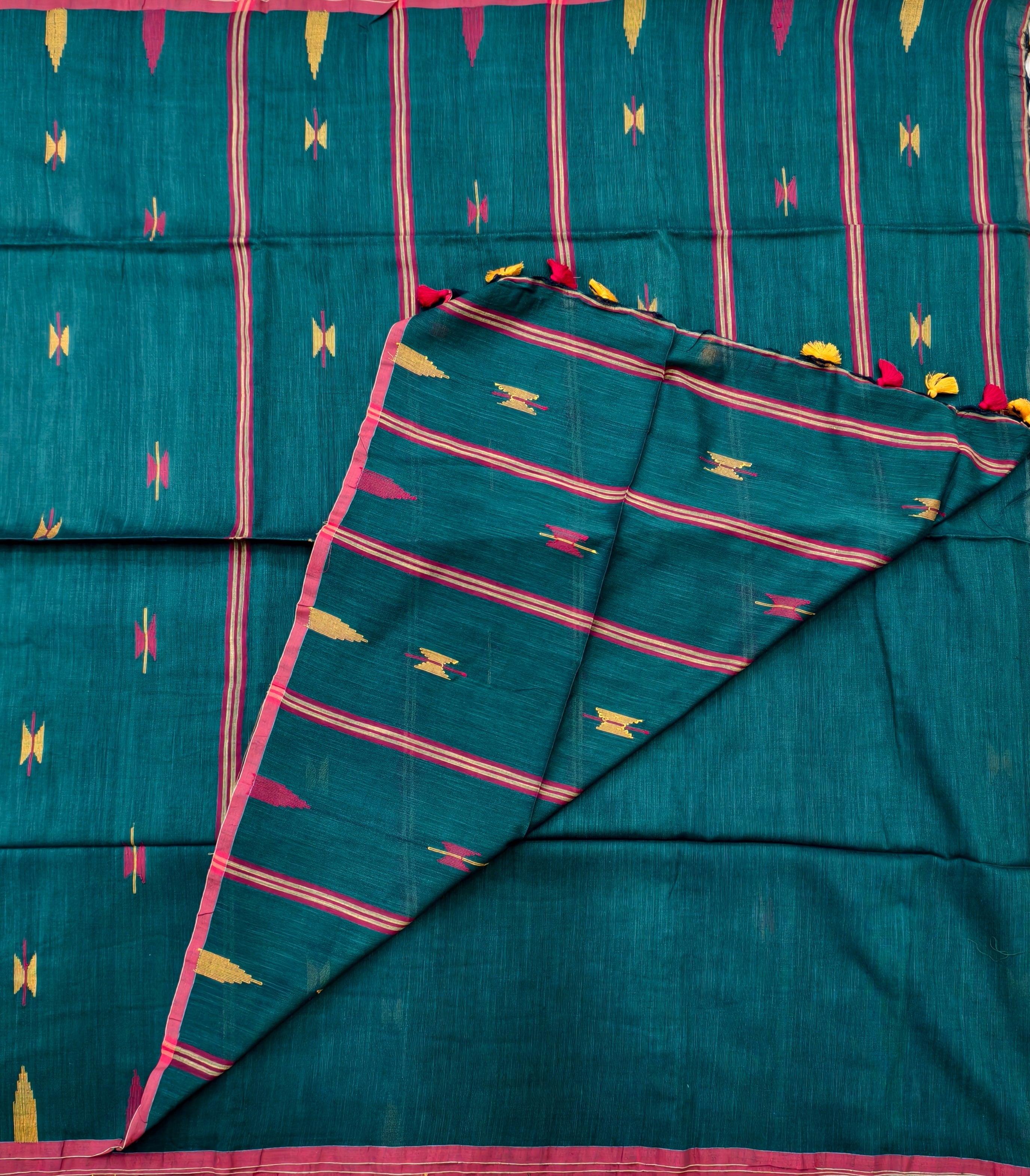 Premium Cotton by cotton 120 count jamdani saree