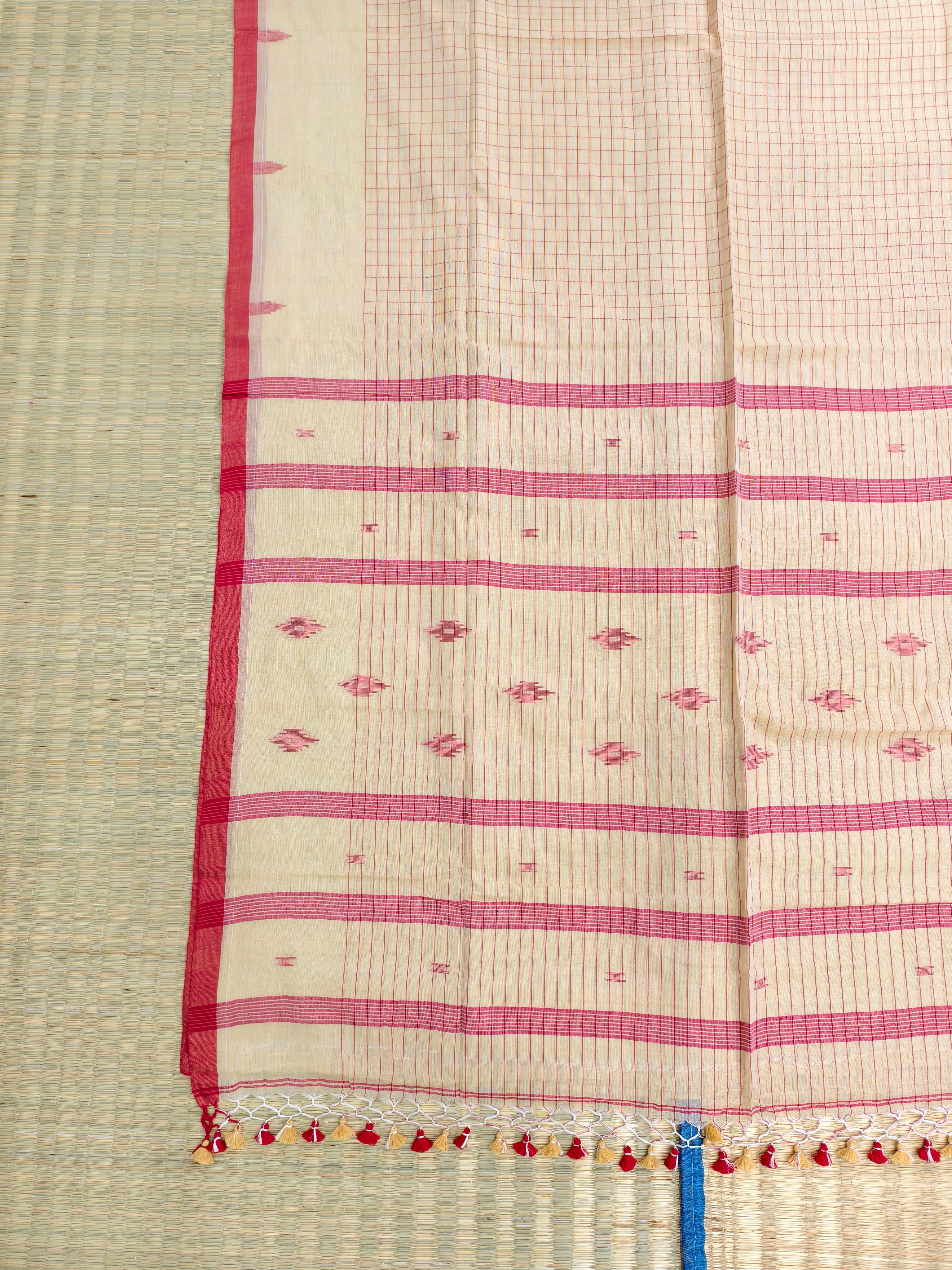 Cotton by cotton jamdani saree