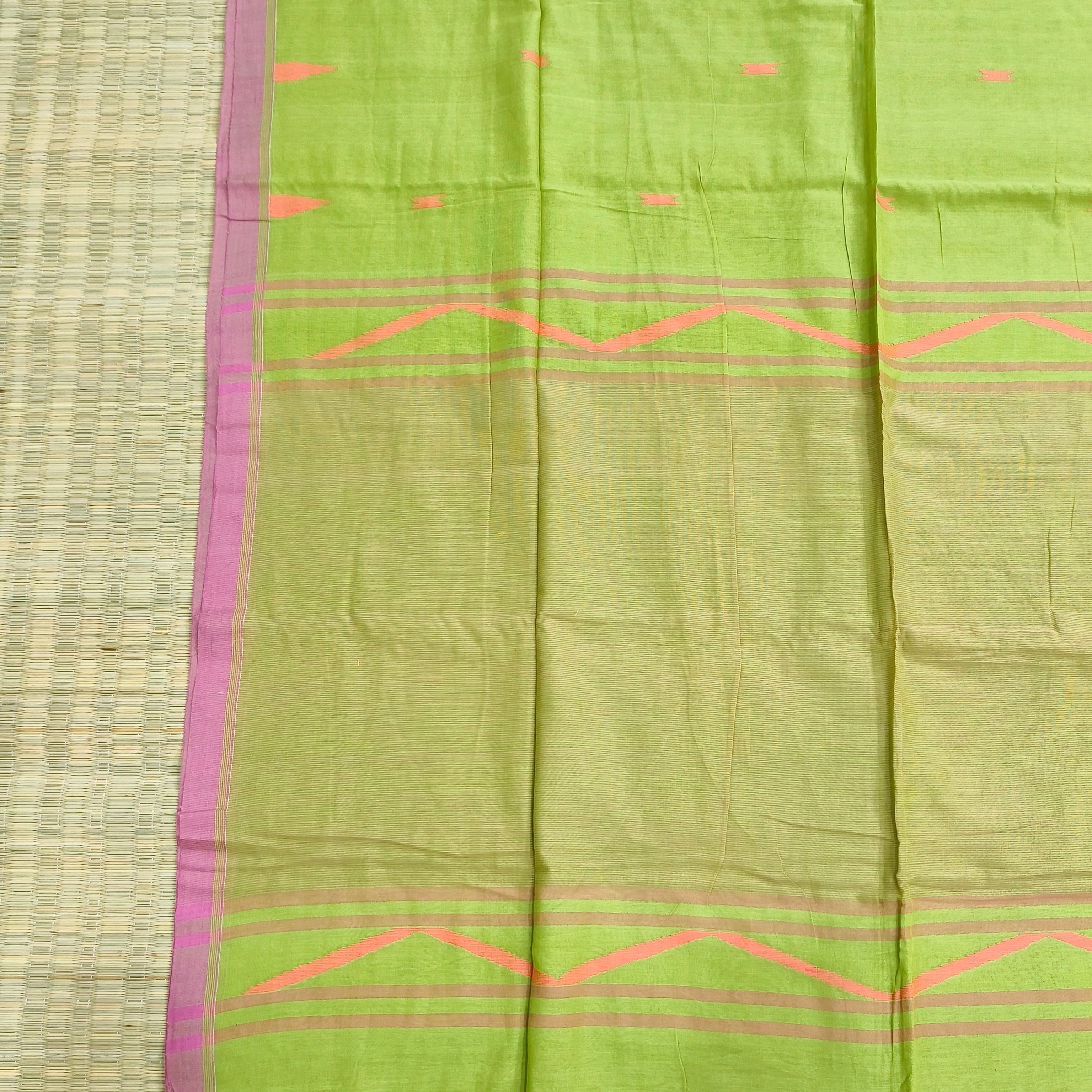 Cotton by cotton jamdani saree