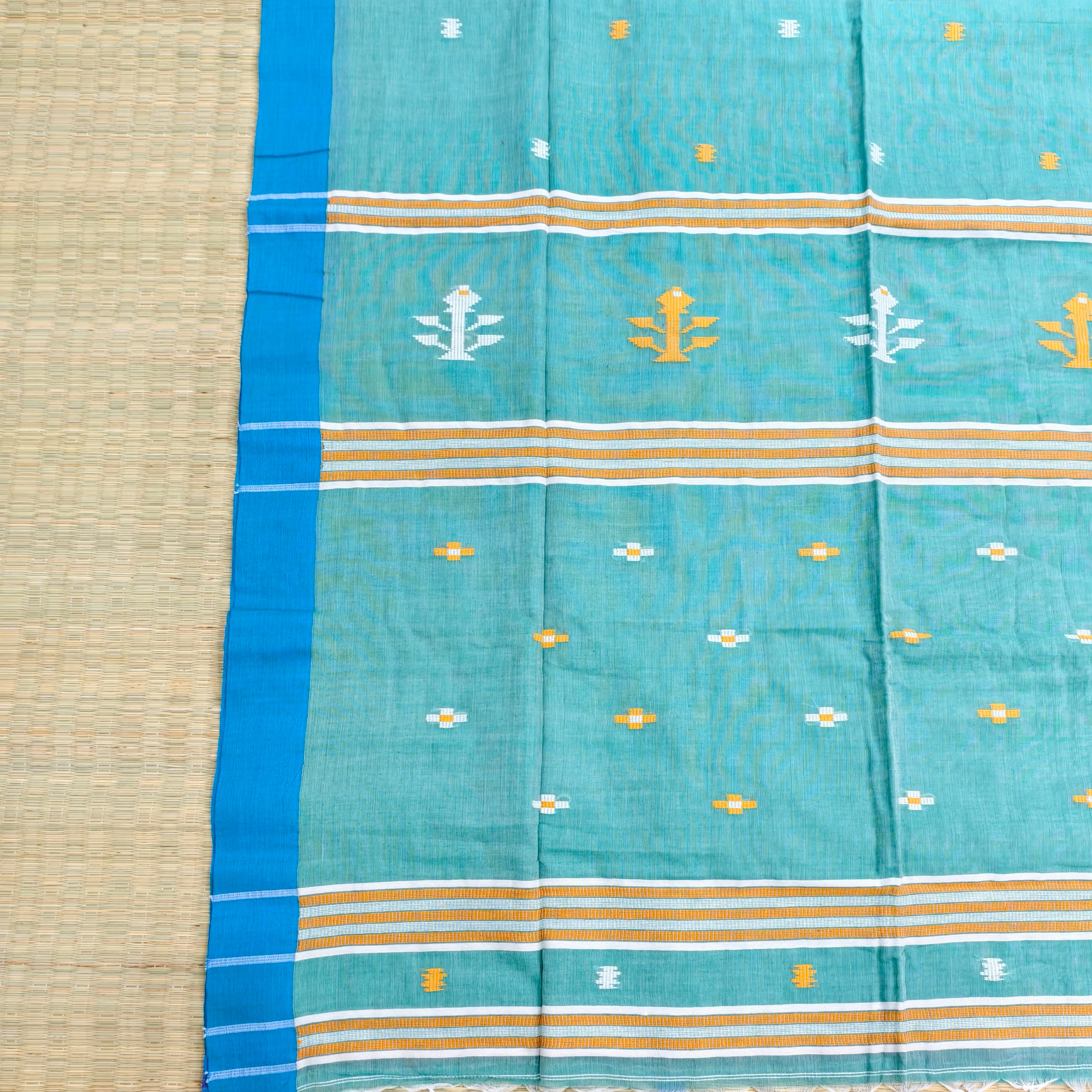 Cotton by cotton jamdani saree