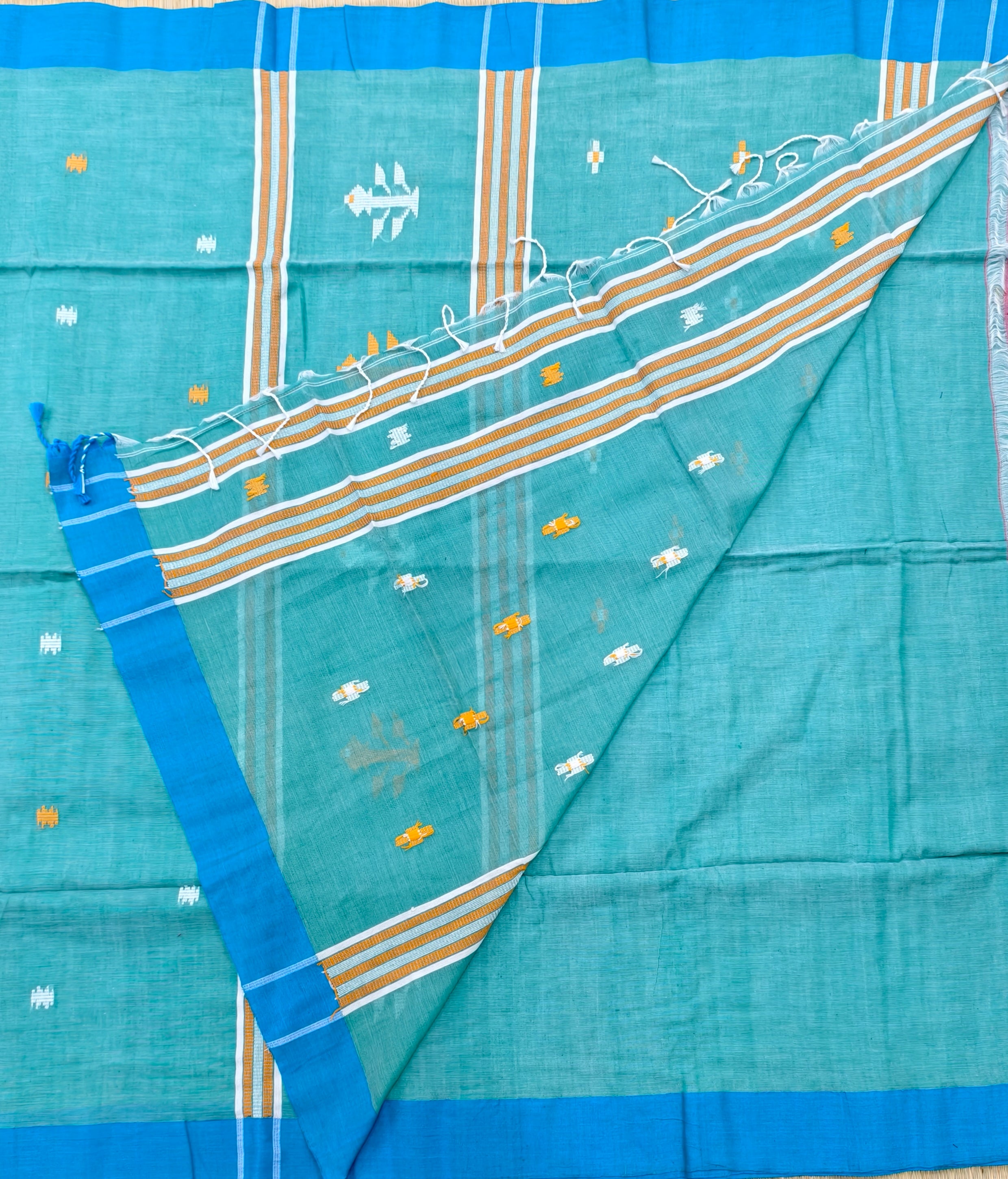 Cotton by cotton jamdani saree