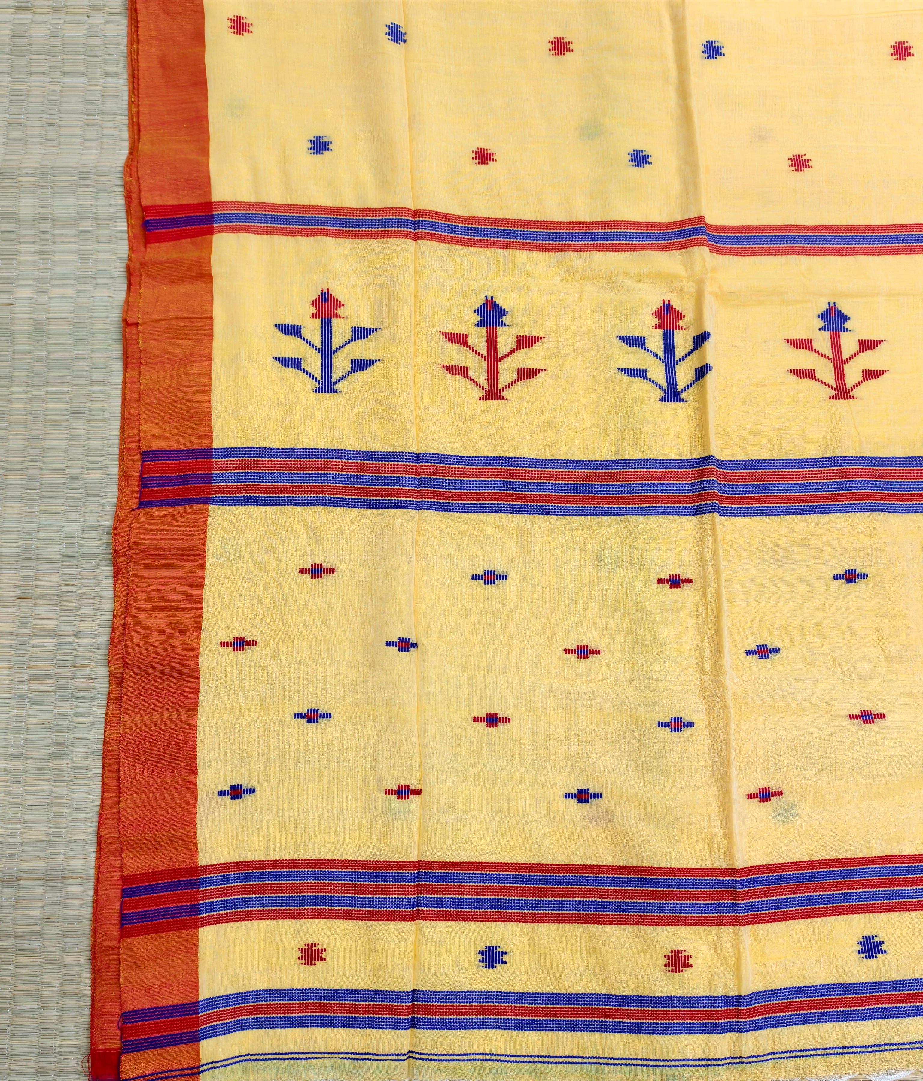 Cotton by cotton jamdani saree