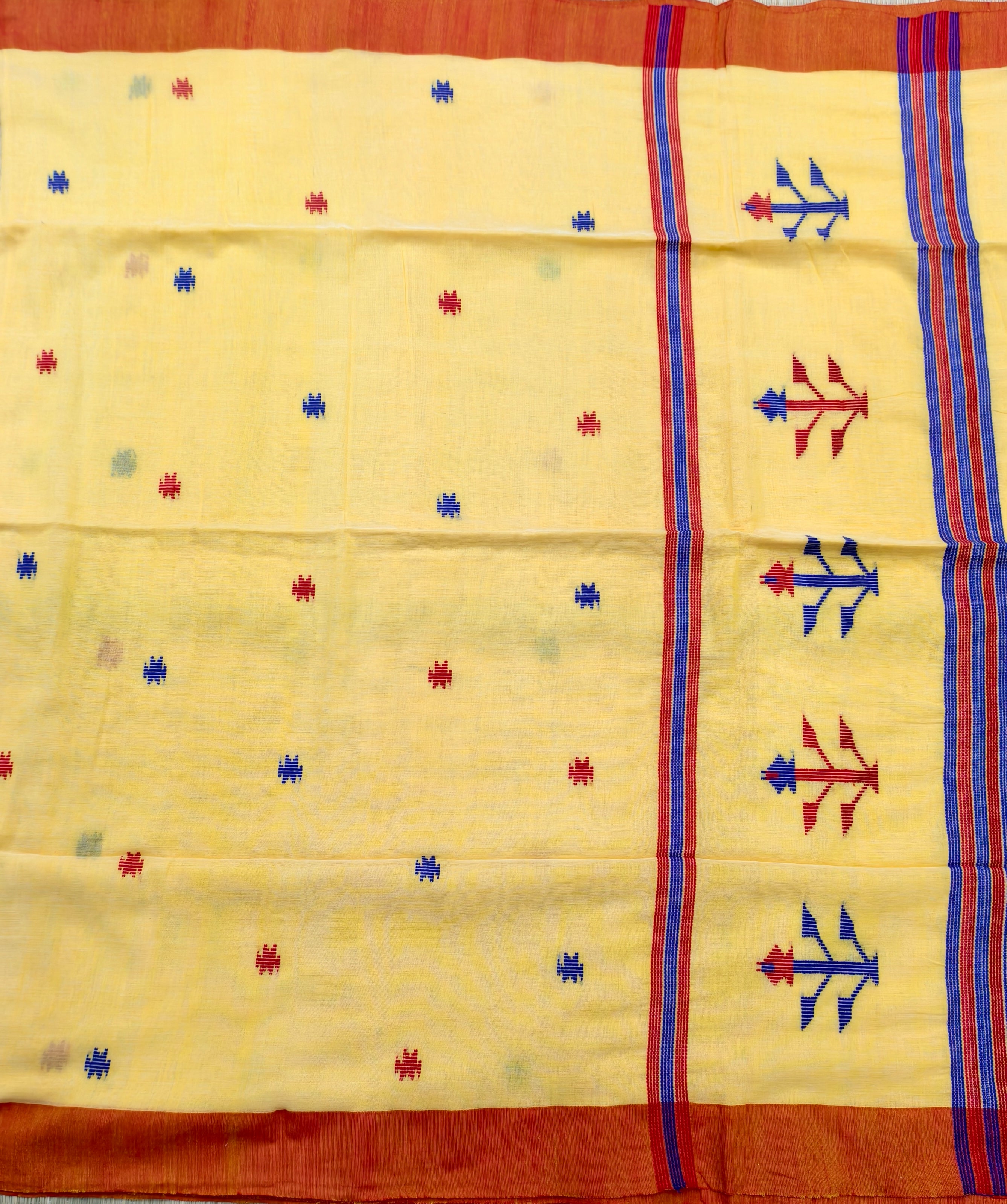 Cotton by cotton jamdani saree
