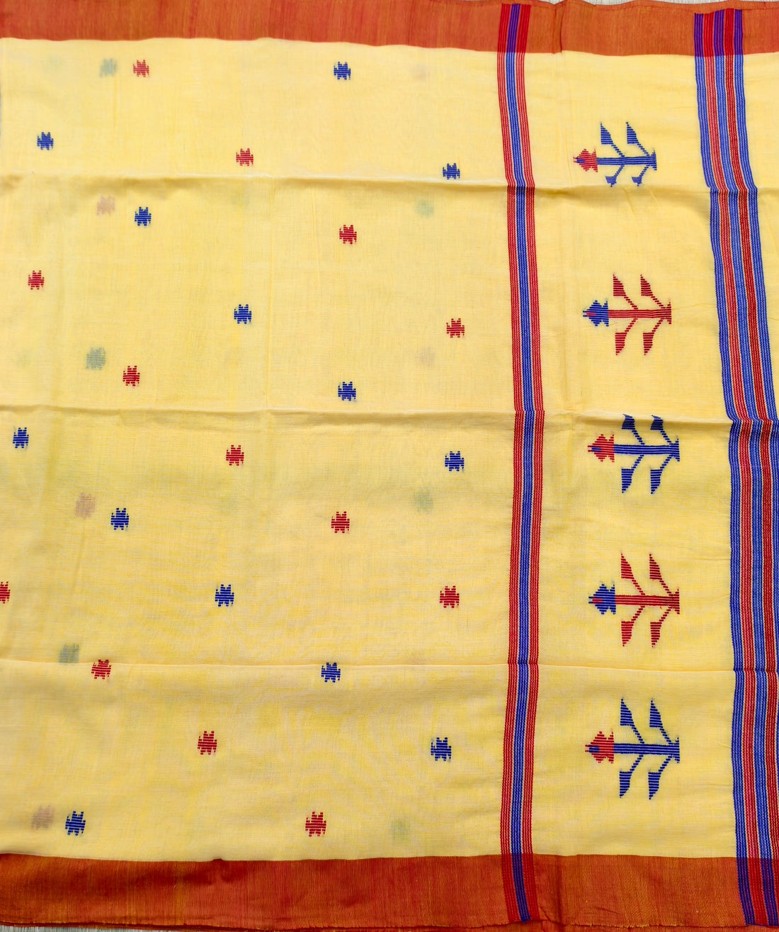 Cotton by cotton jamdani saree