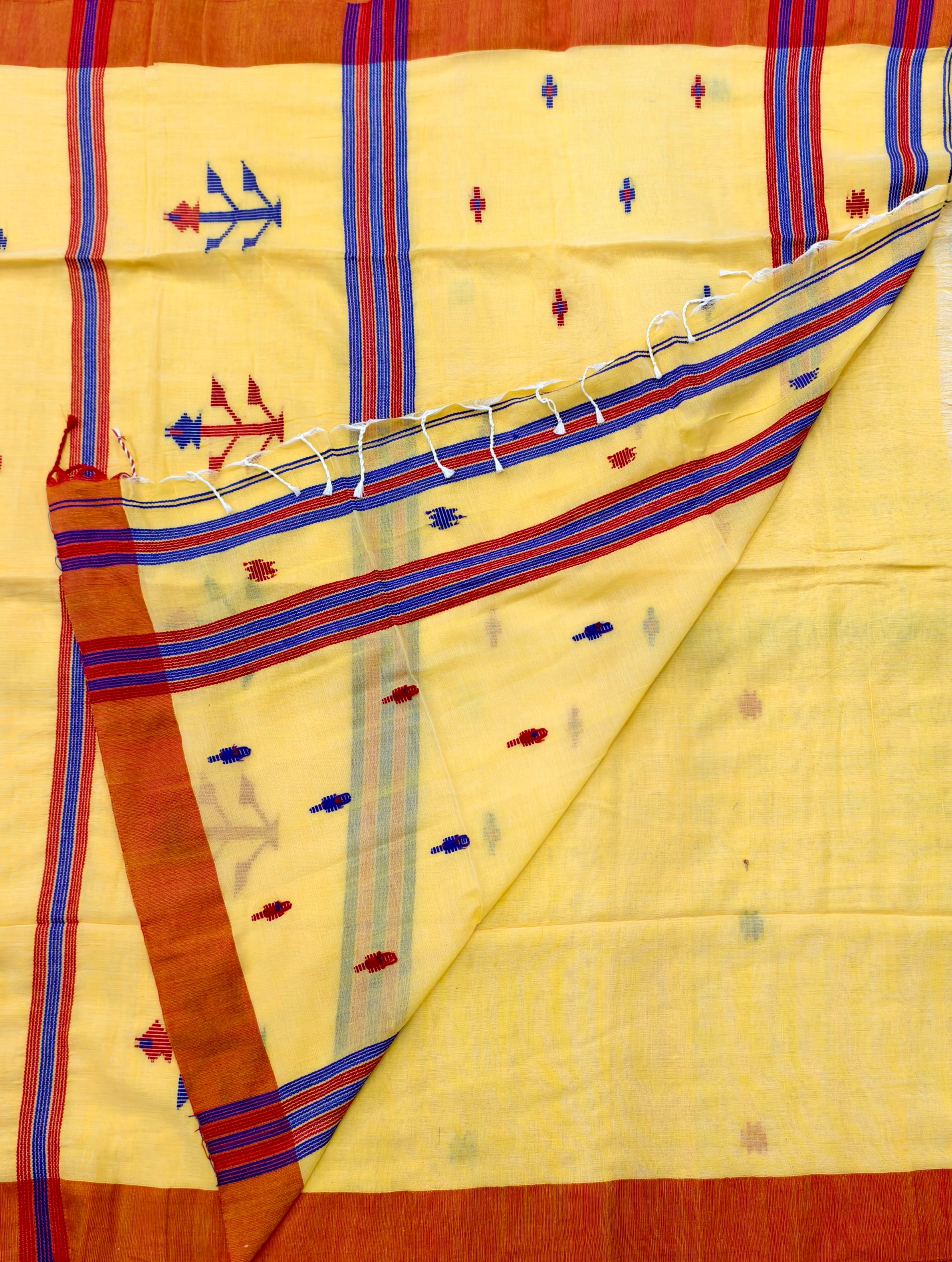 Cotton by cotton jamdani saree