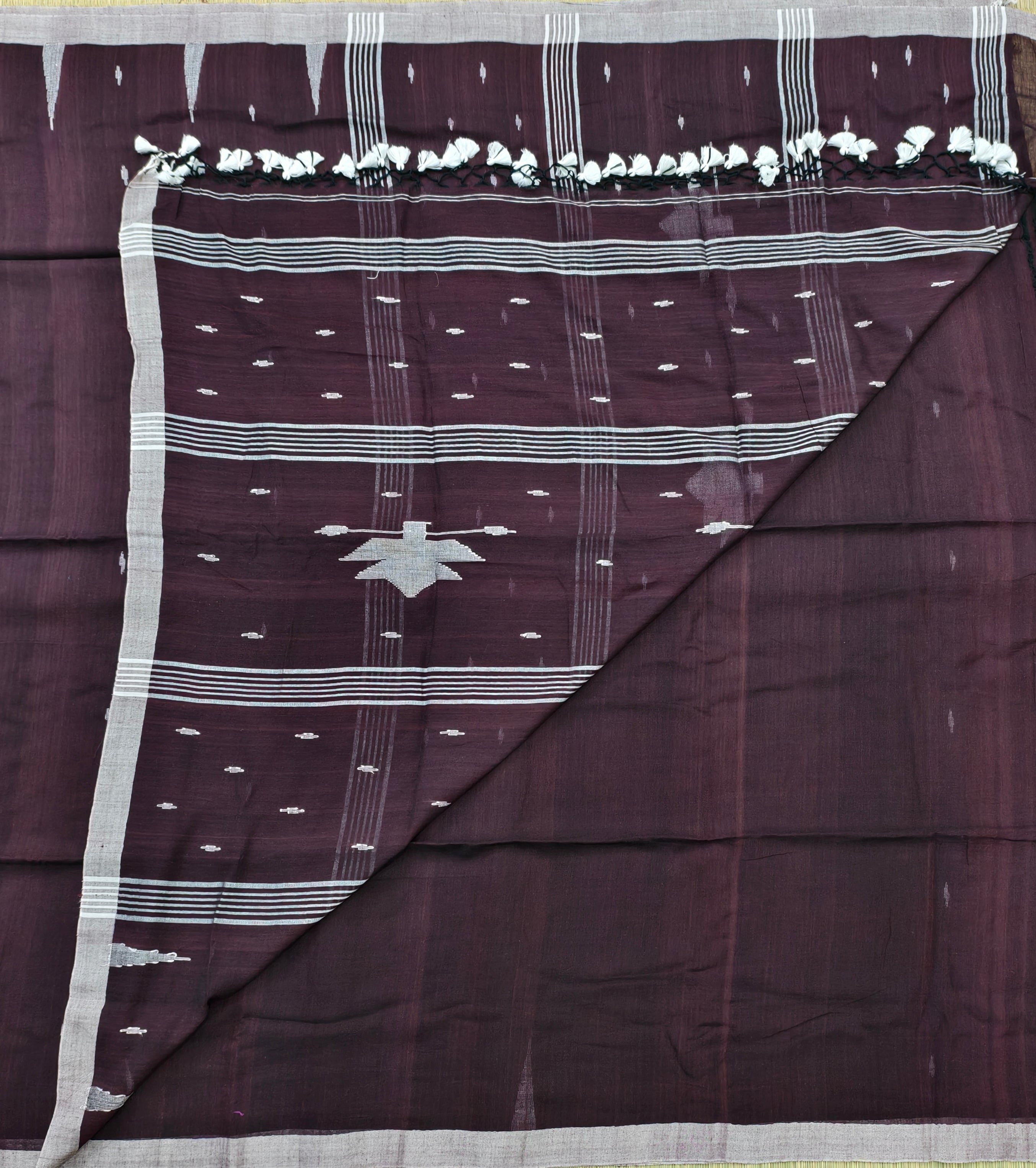 Premium mul jamdani saree