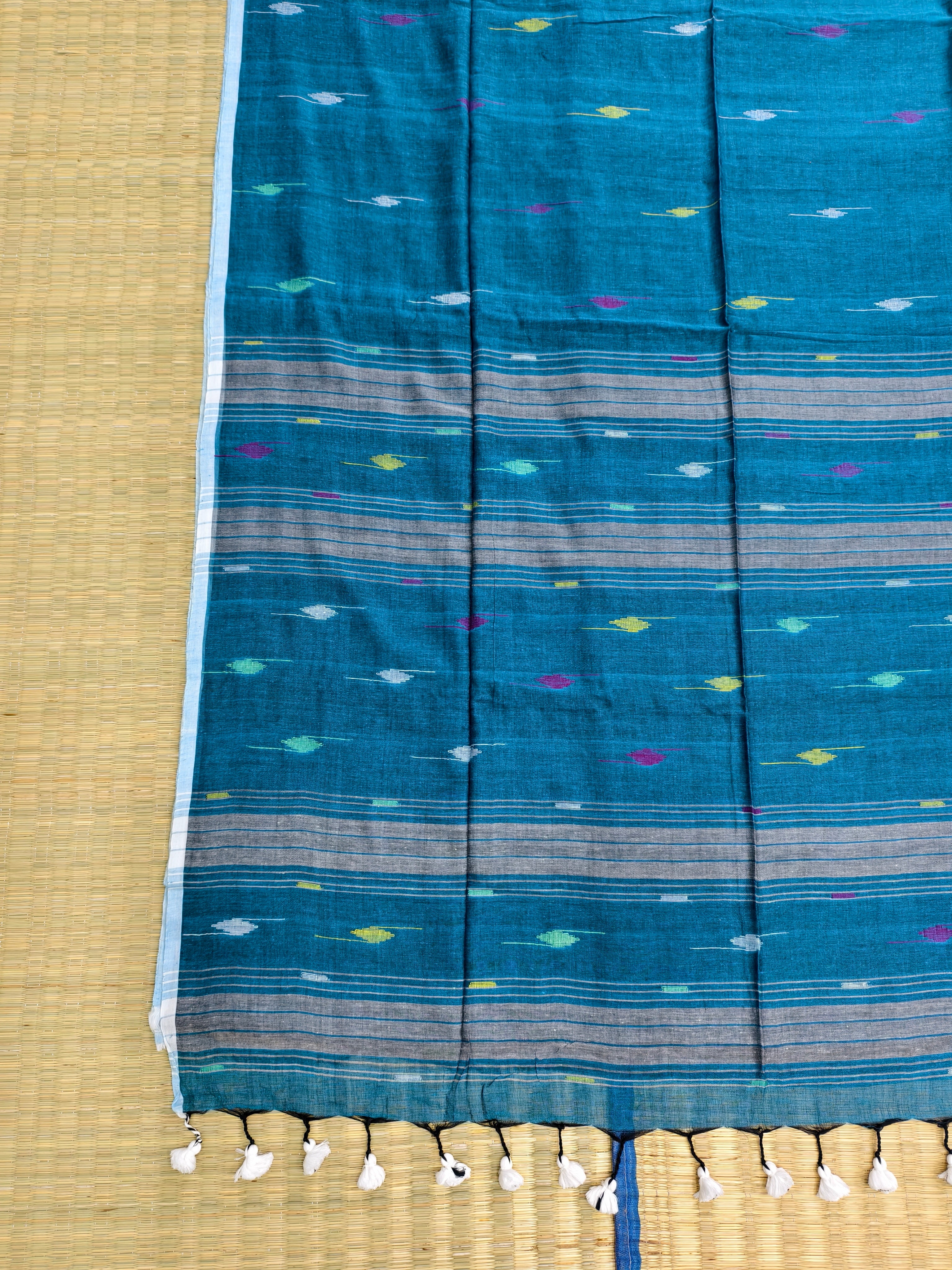 Cotton by cotton jamdani saree