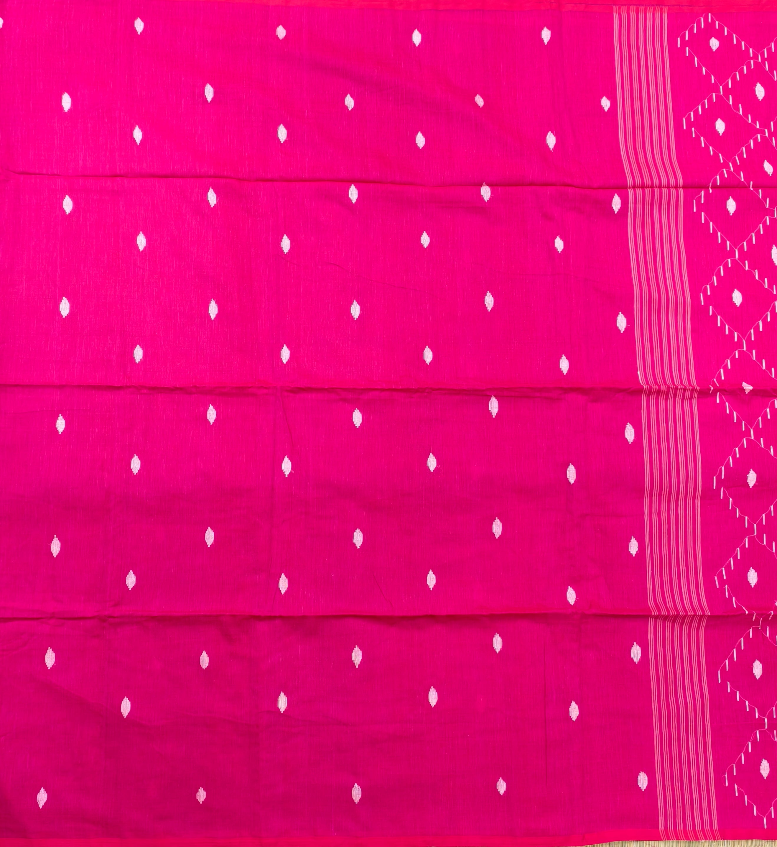 Cotton by cotton jamdani saree