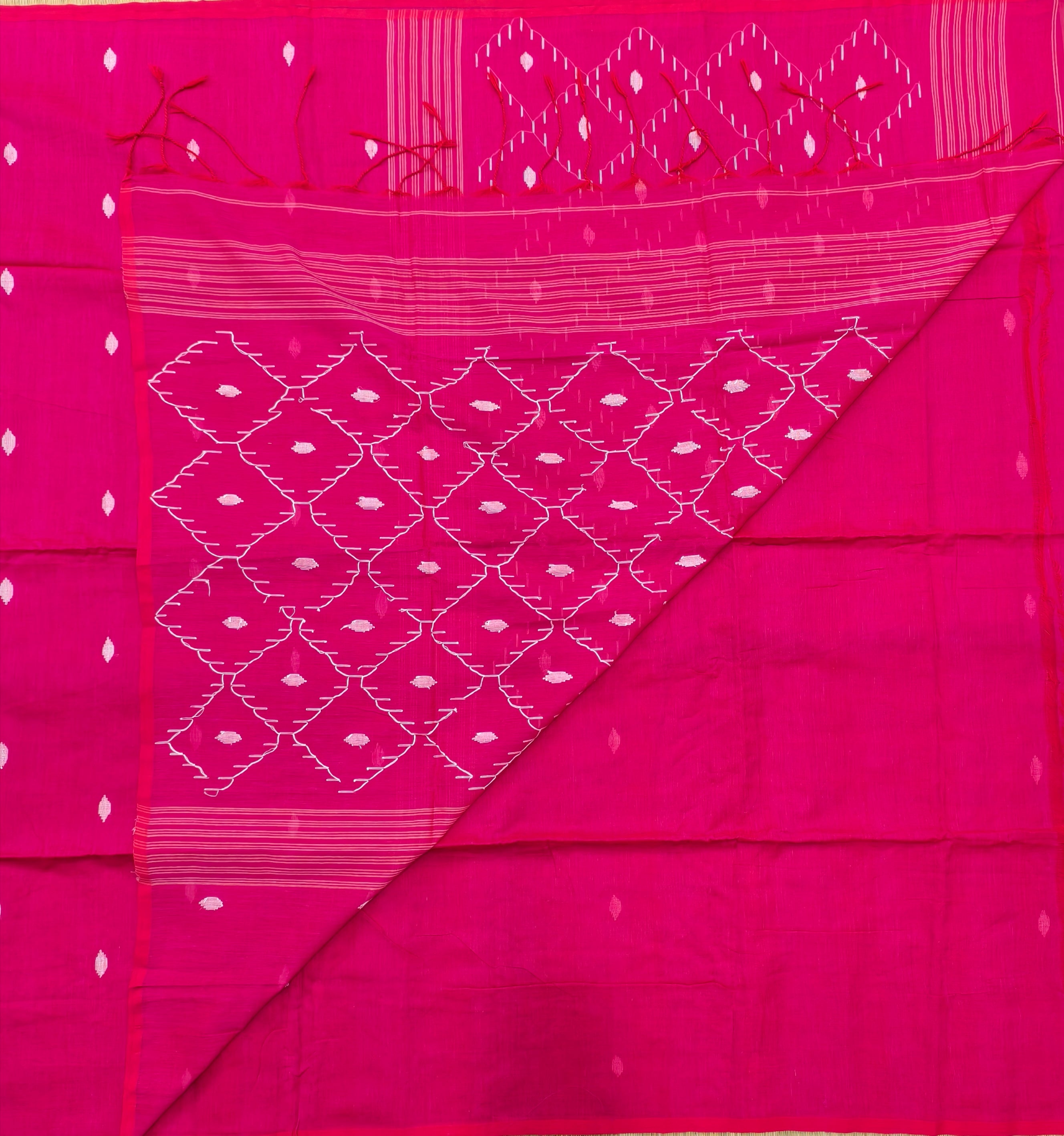 Cotton by cotton jamdani saree
