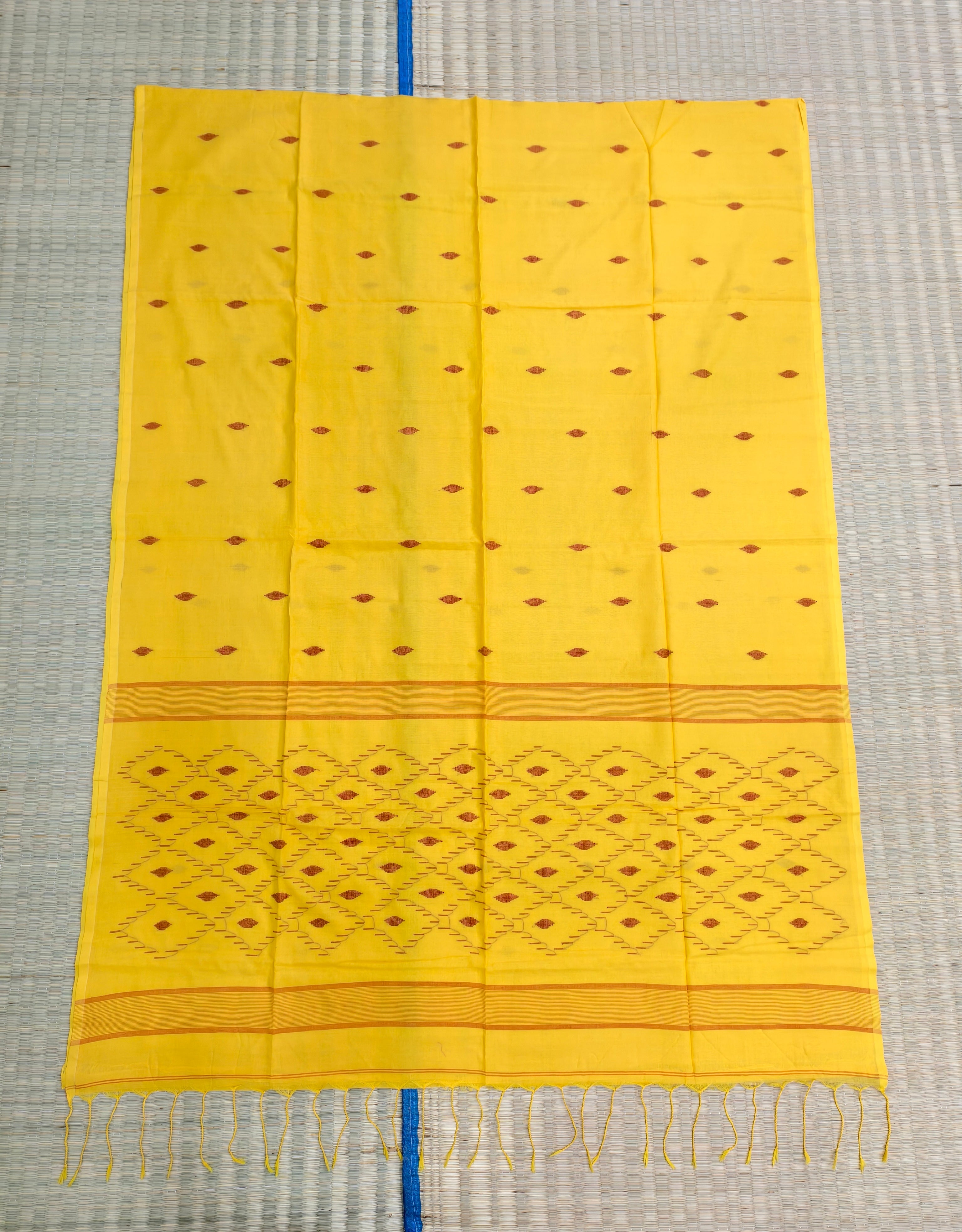 Cotton by cotton jamdani saree