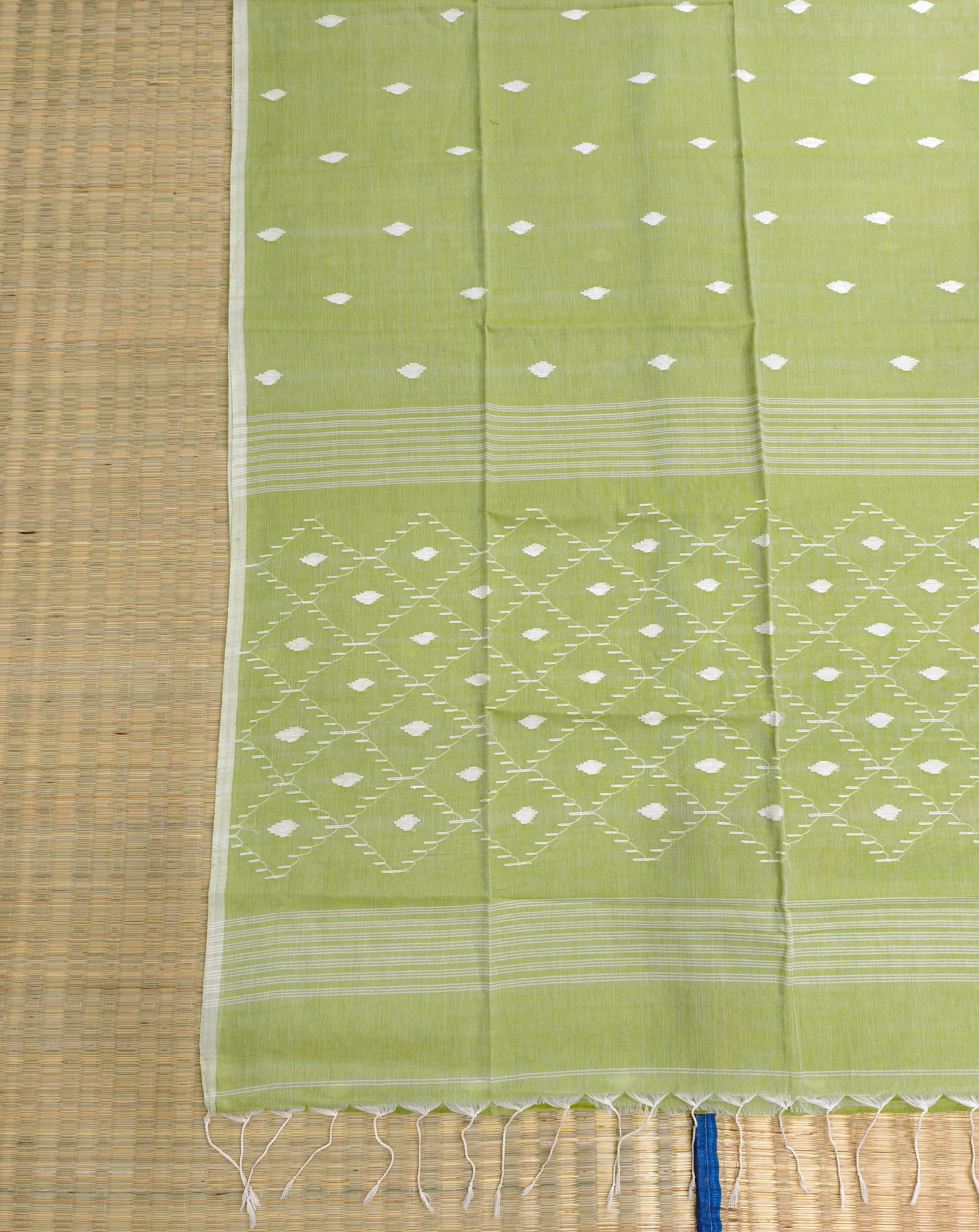 Cotton by cotton jamdani saree