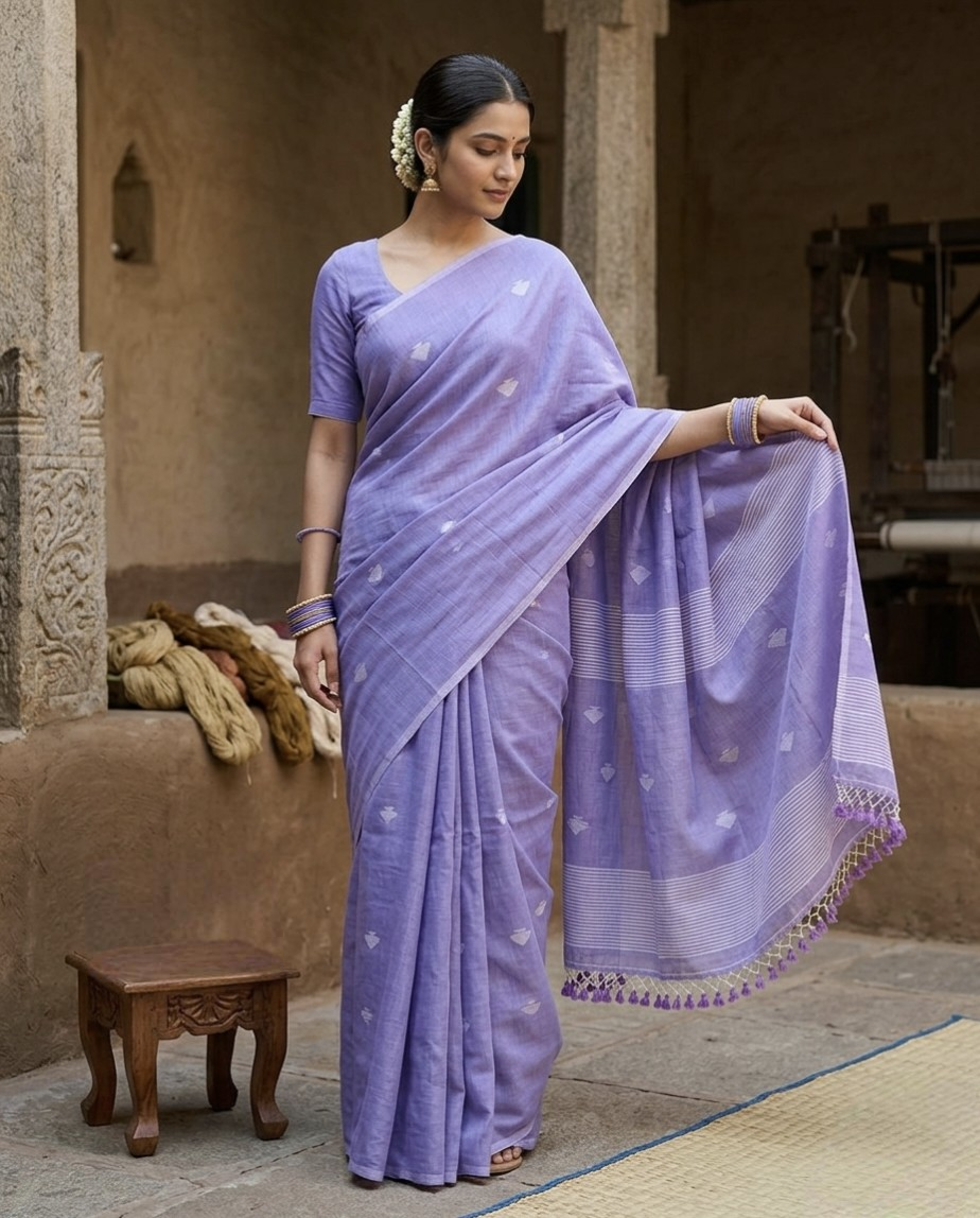 Premium mul jamdani saree